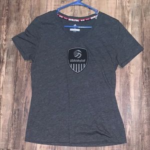 Adidas USA volleyball V-neck